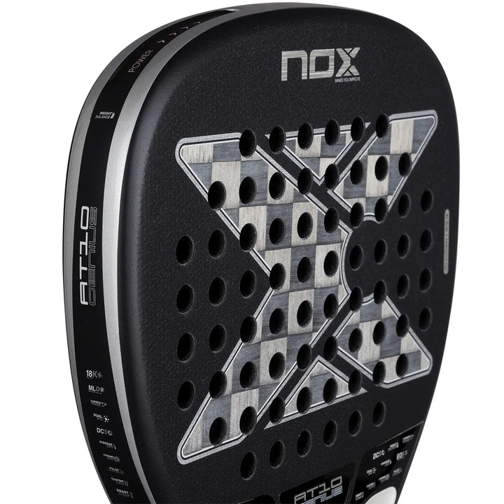RAQUETTE DE PADEL NOX 2026 - AT10 Genius ATTACK 18K Alum par Agustín TAPIA Nox