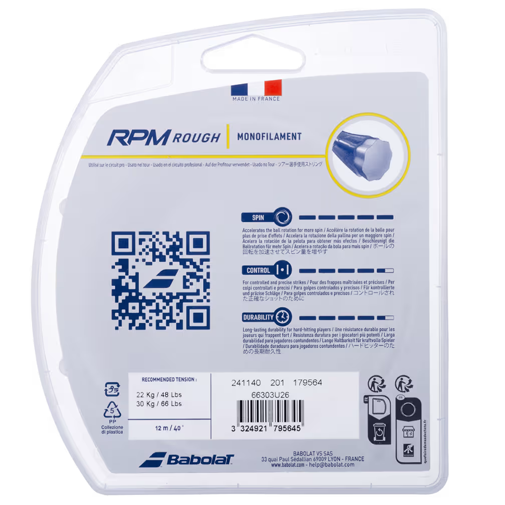 CORDAGE BABOLAT RPM ROUGH 12M Babolat