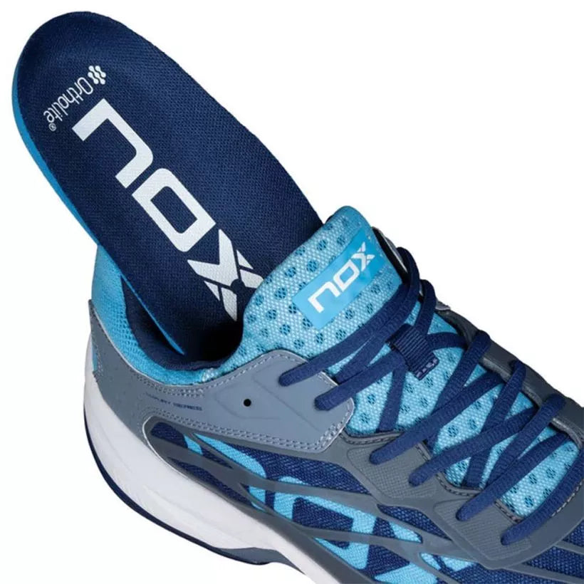 CHAUSSURES DE PADEL NOX AT10 PIERRE / BLEU Nox