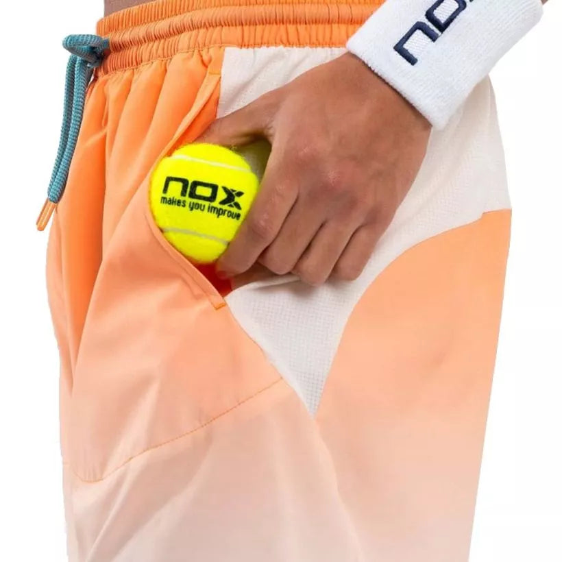 SHORT DE PADEL NOX – Homme PRO – Orange Nox