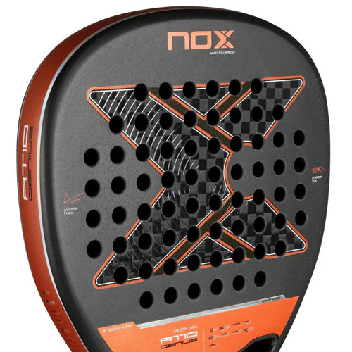 RAQUETTE DE PADEL NOX 2025 - AT10 Genius ATTACK 12K par Agustín TAPIA Nox