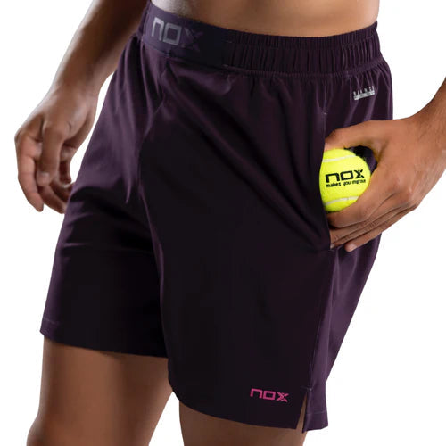 SHORT DE PADEL NOX – Homme PRO – Violet Foncé Nox