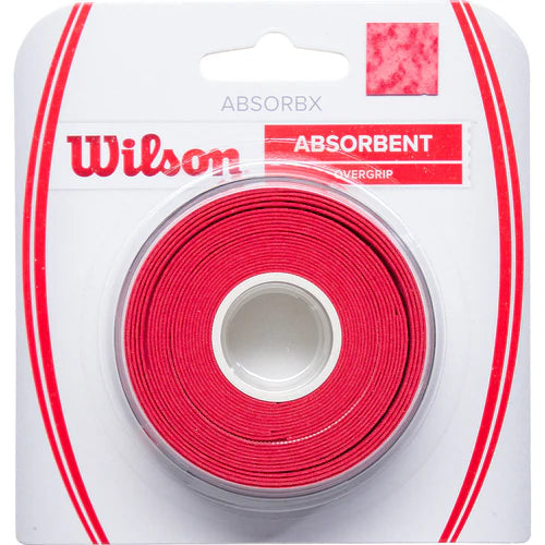 SURGRIPS WILSON ABSORBX OVERGRIP X3 ROUGE Wilson