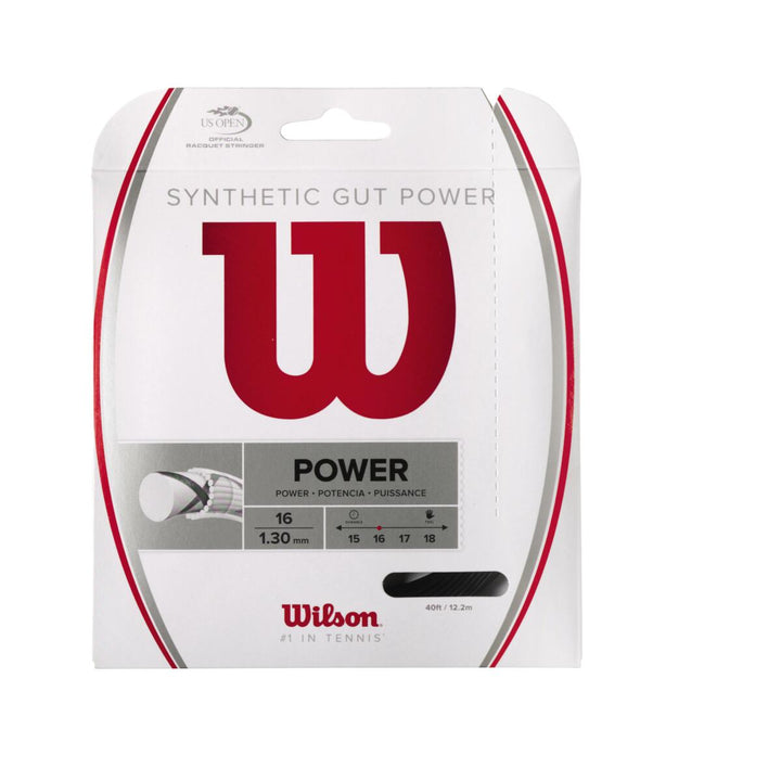CORDAGE WILSON SYNTHETIC GUT POWER 16 BK Wilson