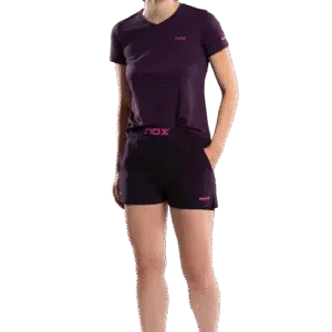 SHORT DE PADEL NOX– Femme PRO – Violet Foncé Nox