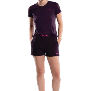 SHORT DE PADEL NOX– Femme PRO – Violet Foncé Nox