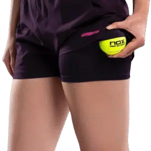 SHORT DE PADEL NOX– Femme PRO – Violet Foncé Nox