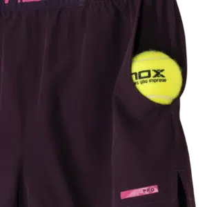 SHORT DE PADEL NOX– Femme PRO – Violet Foncé Nox