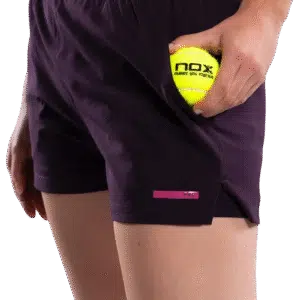 SHORT DE PADEL NOX– Femme PRO – Violet Foncé Nox