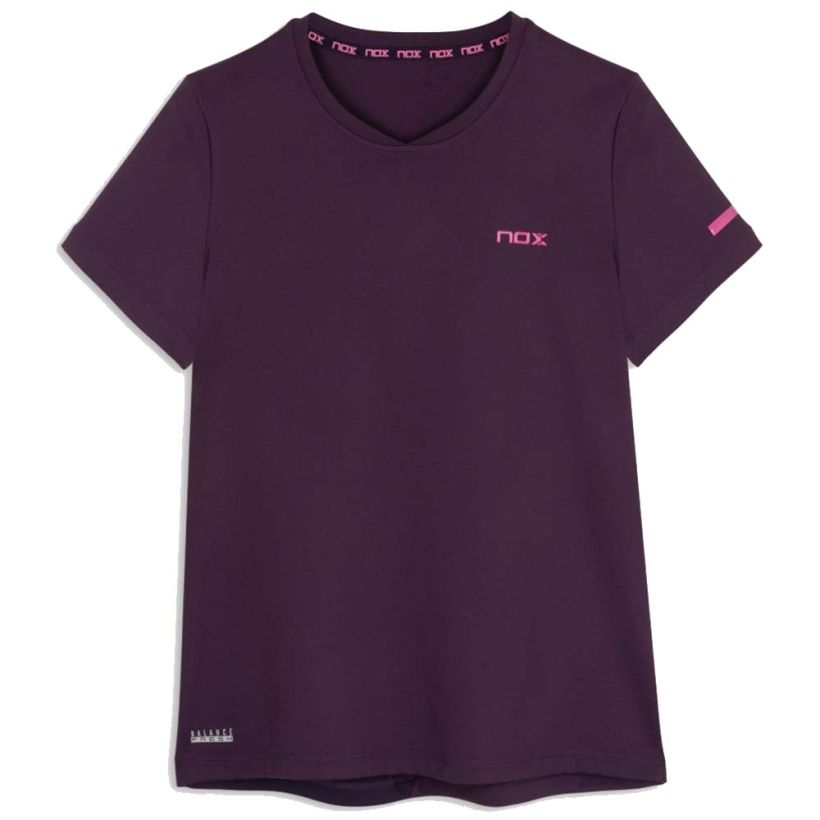 T-SHIRT DE PADEL NOX – Femme Pro – Violet Foncé Nox