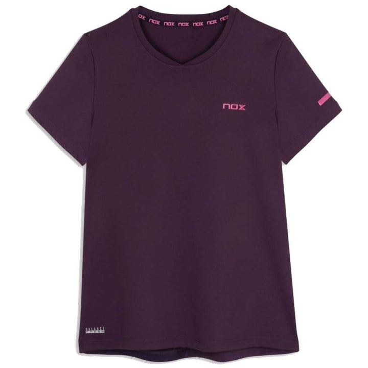 T-SHIRT DE PADEL NOX – Femme Pro – Violet Foncé Nox