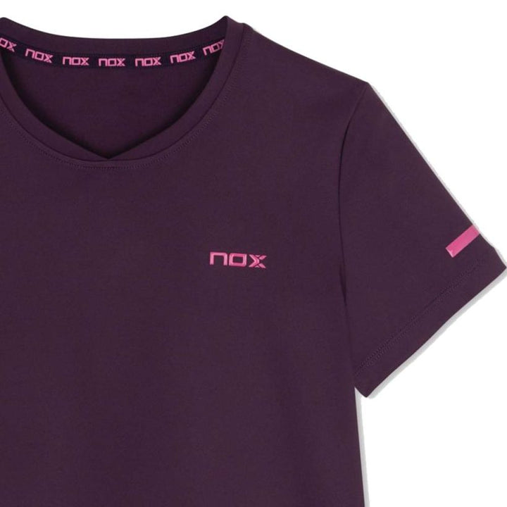 T-SHIRT DE PADEL NOX – Femme Pro – Violet Foncé Nox