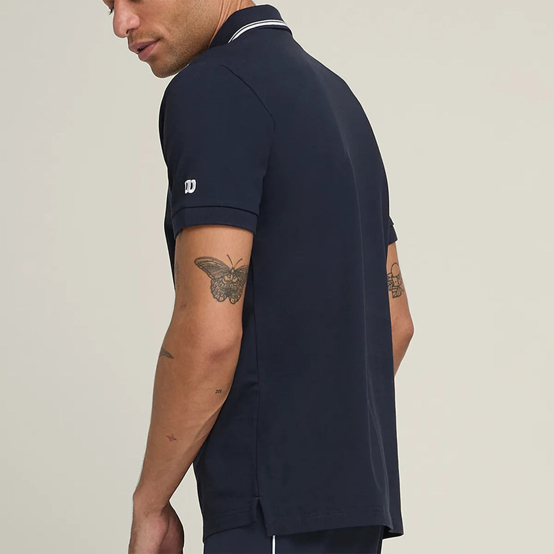 POLO WILSON TEAM PIQUE BLEU MARINE Wilson