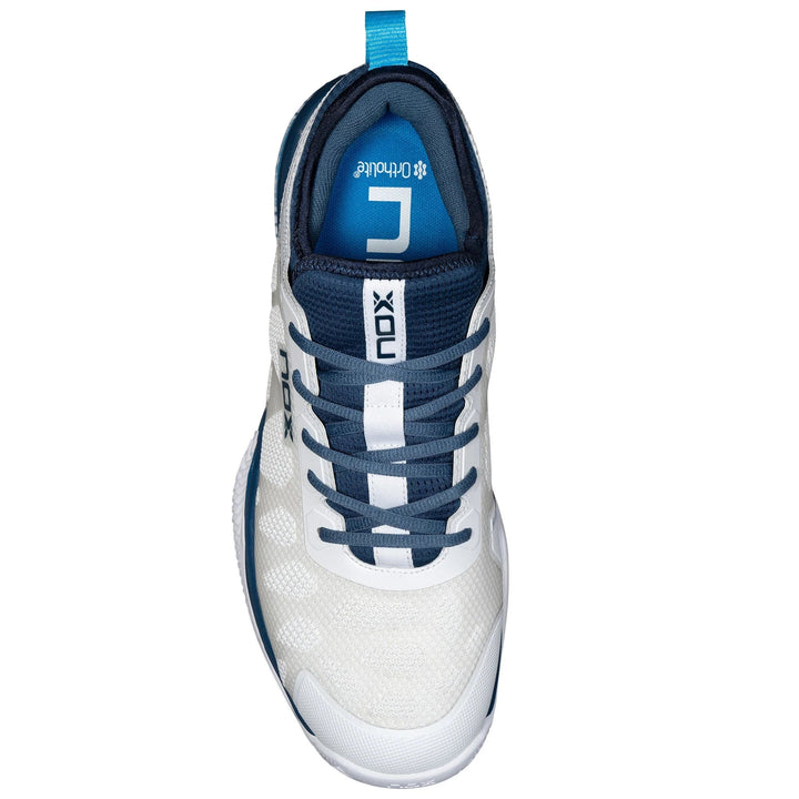 CHAUSSURES DE PADEL NOX AT10 NERBO BLANC / BLEU Suédois Nox